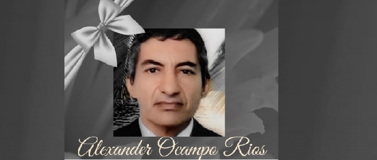 Mensaje de condolencias por el fallecimiento del Estudiante ALEXANDER OCAMPO RIOS