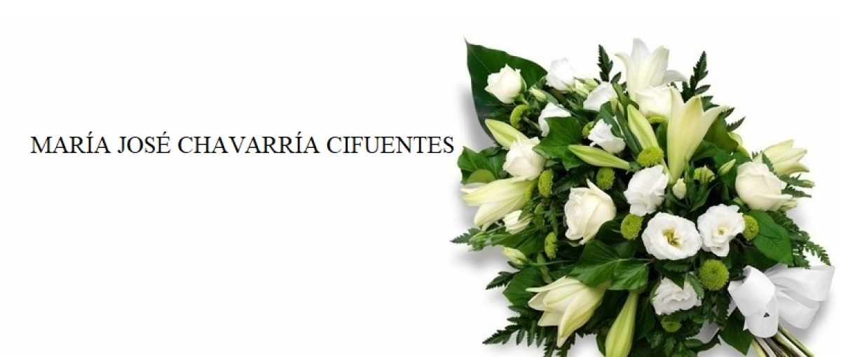 Mensaje de condolencias por el fallecimiento de MAR&Iacute;A JOS&Eacute; CHAVARR&Iacute;A CIFUENTES