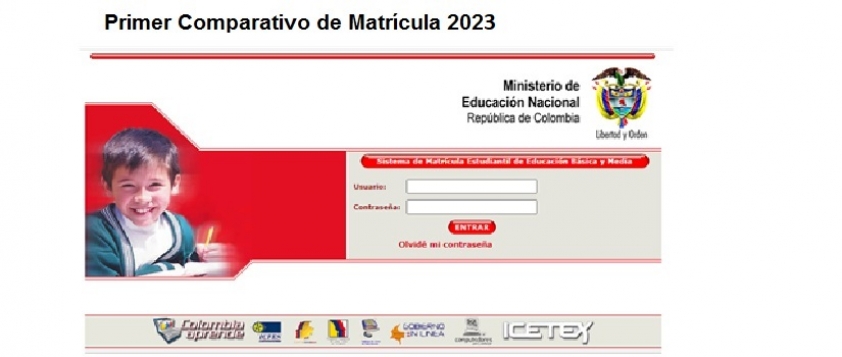 Primer Comparativo de Matr&iacute;cula 2023