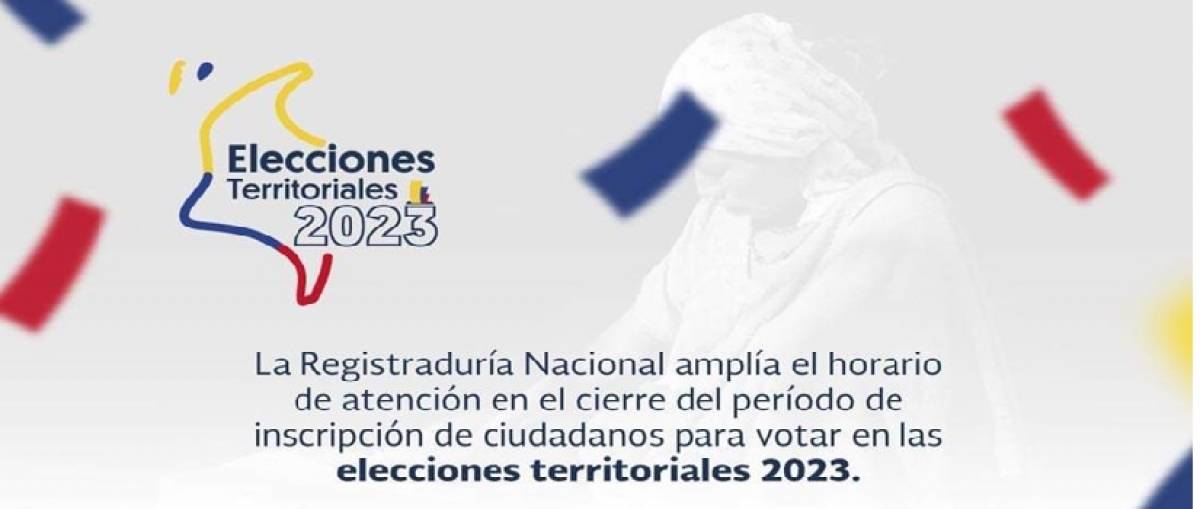 La Registradur&iacute;a Nacional del  Estado Civil Ampl&iacute;a el Horario de Atenci&oacute;n en el  Cierre del Per&iacute;odo de Inscripci&oacute;n de Ciudadanos